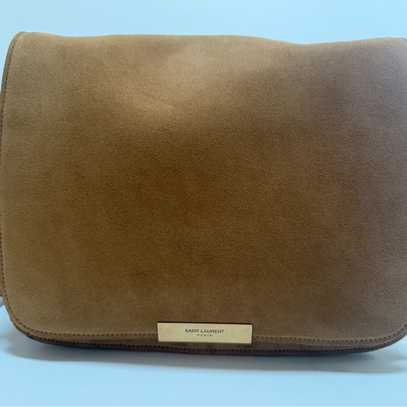 NWT SAINT LAURENT SUEDE BAG SATCHEL - Picture 14 of 14